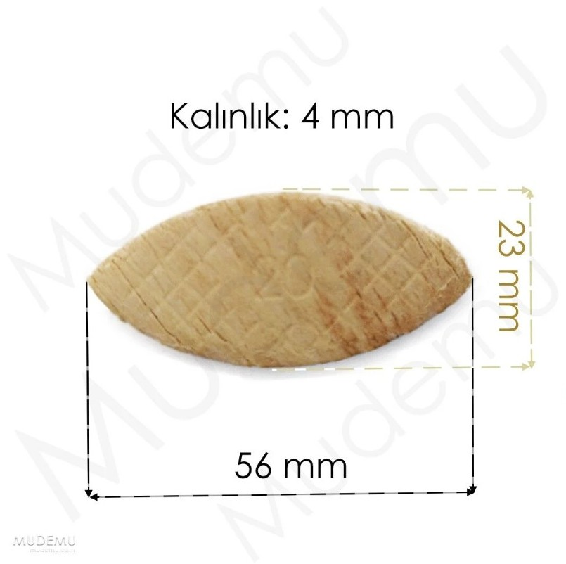 Mudemu Home Ahşap Bisküvi Kavela No:20 100'lü Paket