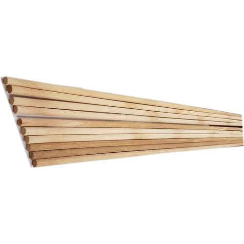 Mudemu Home 8 mm Boy Kavela Kayın Oluklu 25'li Paket