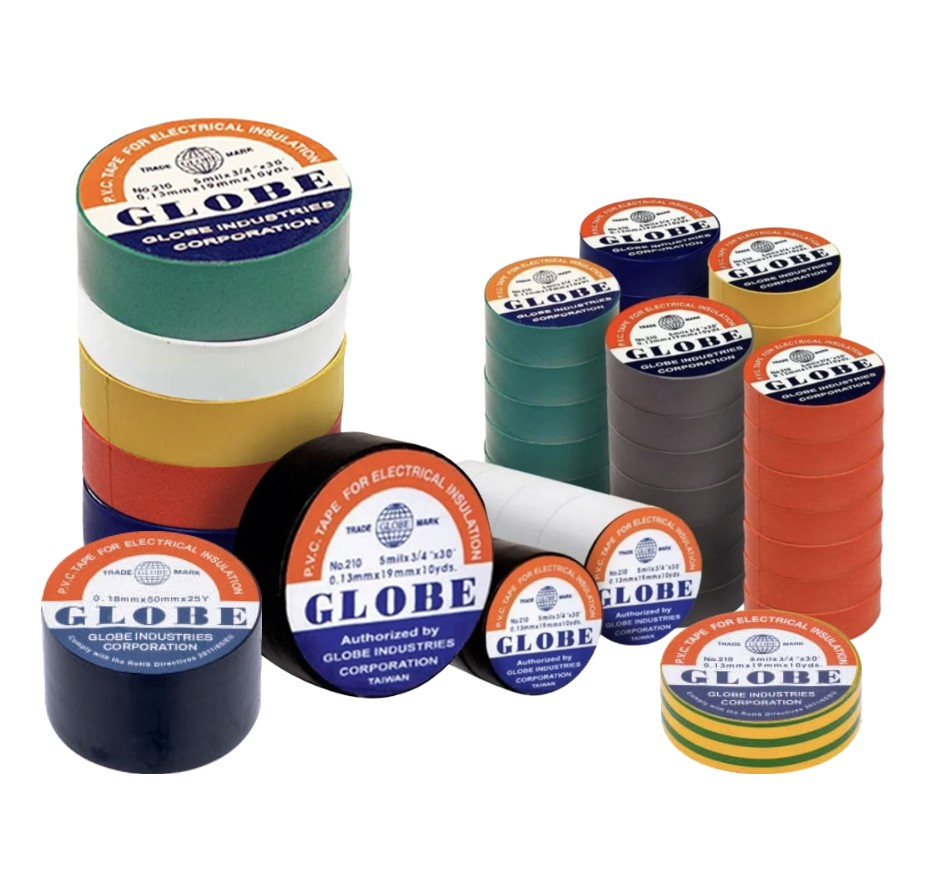 Globe İzole Elektrik Bandı 0,13mmx19mmx10yds SİYAH 10'lu Paket