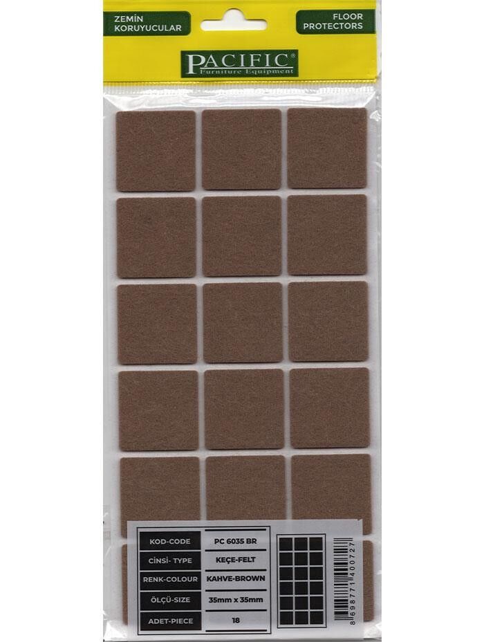 Pacific Yapışkanlı Keçe 35x35mm