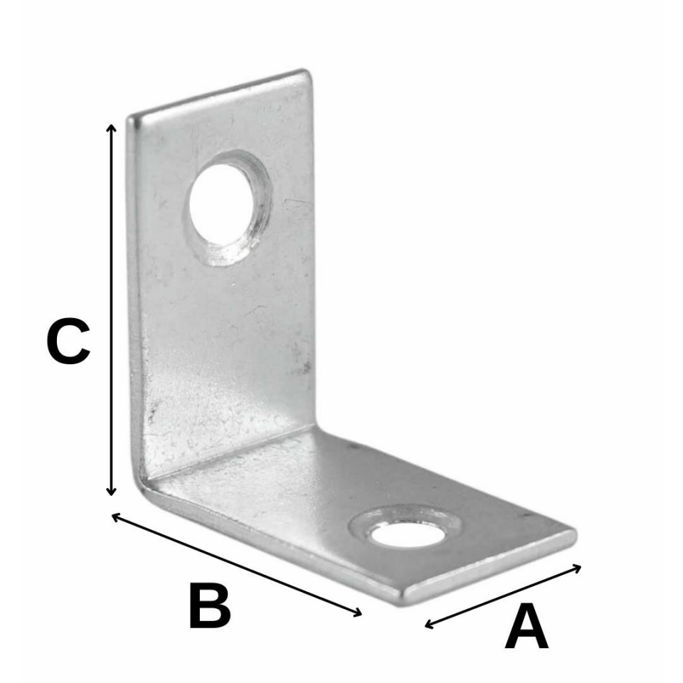 Geniş L Metal Gönye Köşe Bağlantı Elemanı
